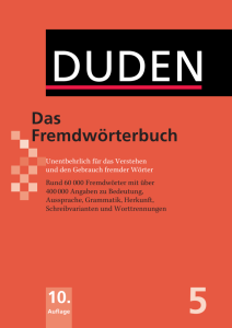 Duden Das Fremdwörterbuch